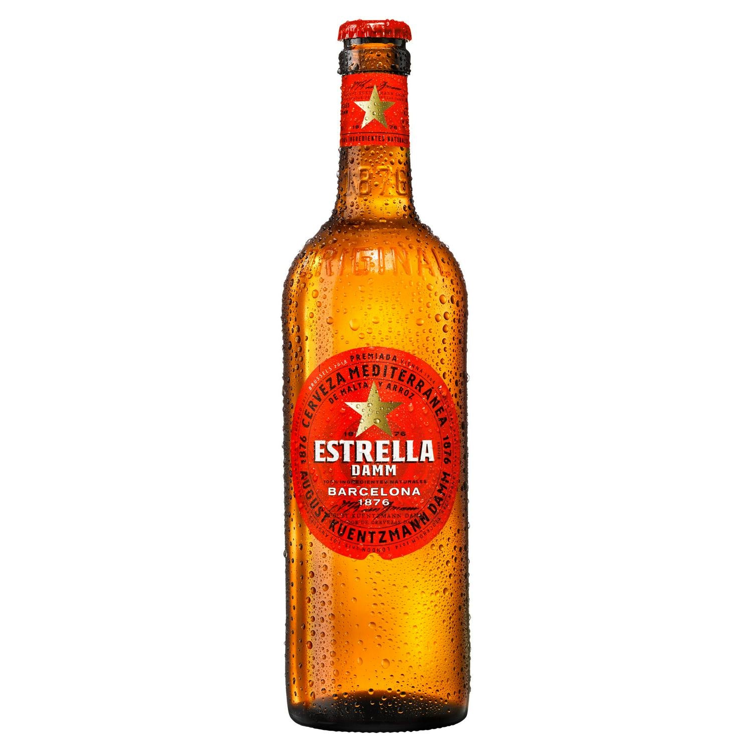 Estrella Damm Lager Spanish Beer Bottle 660ml