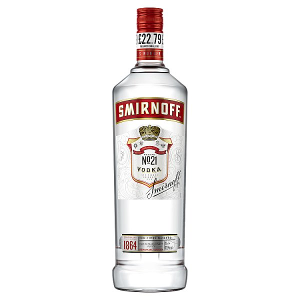 Smirnoff No. 21 Vodka 37.5% vol 1L