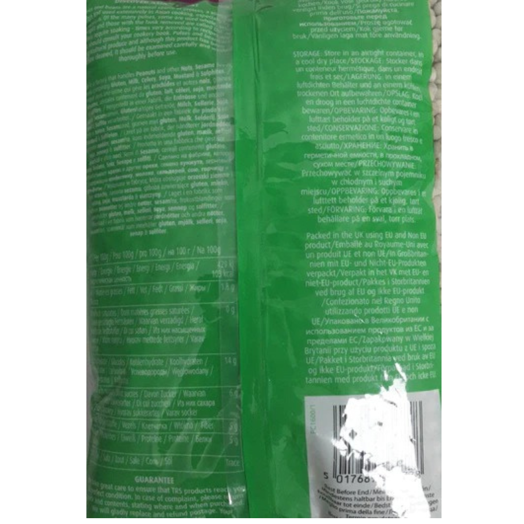 TRS Whole Green Peas 2Kg