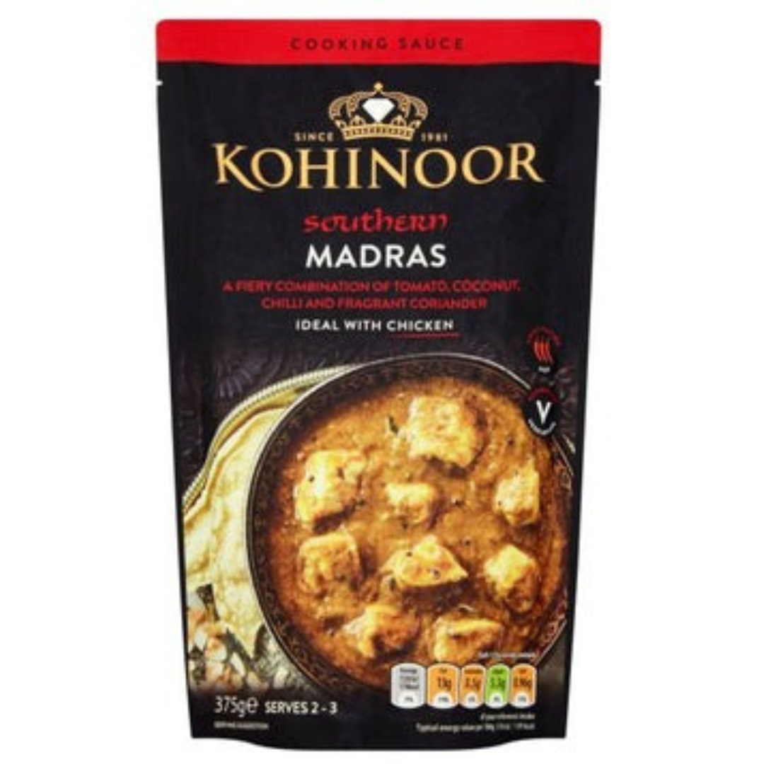 Kohinoor Cooking Sauce Southern Madras 375g
