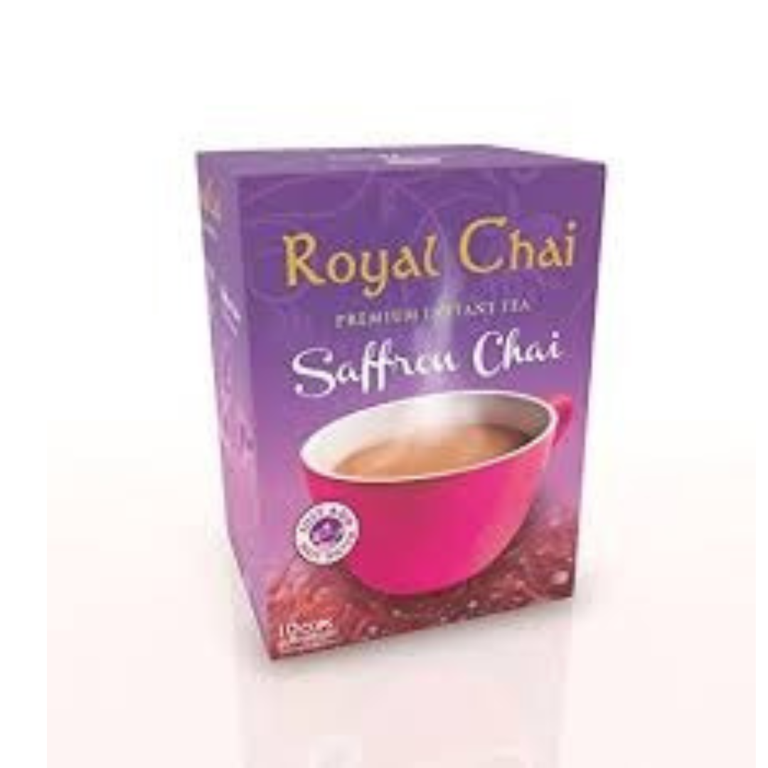 Royal Instant Saffron Sweetened Chai Tea 10 Serving 200g