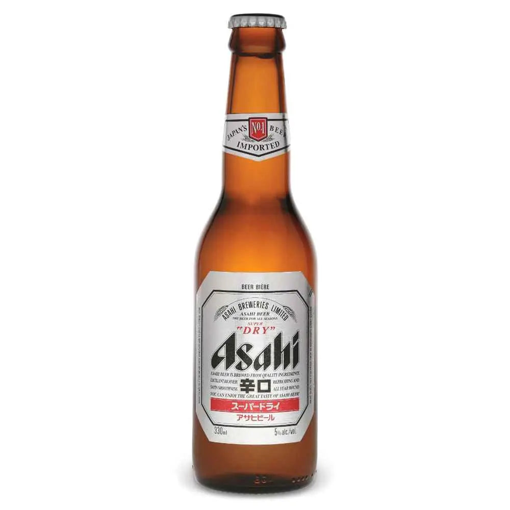 Asahi Super Dry Lager Beer Bottles 4x330ml