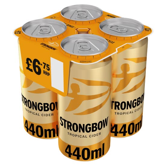 Strongbow Tropical Cider (4 x 440ml)