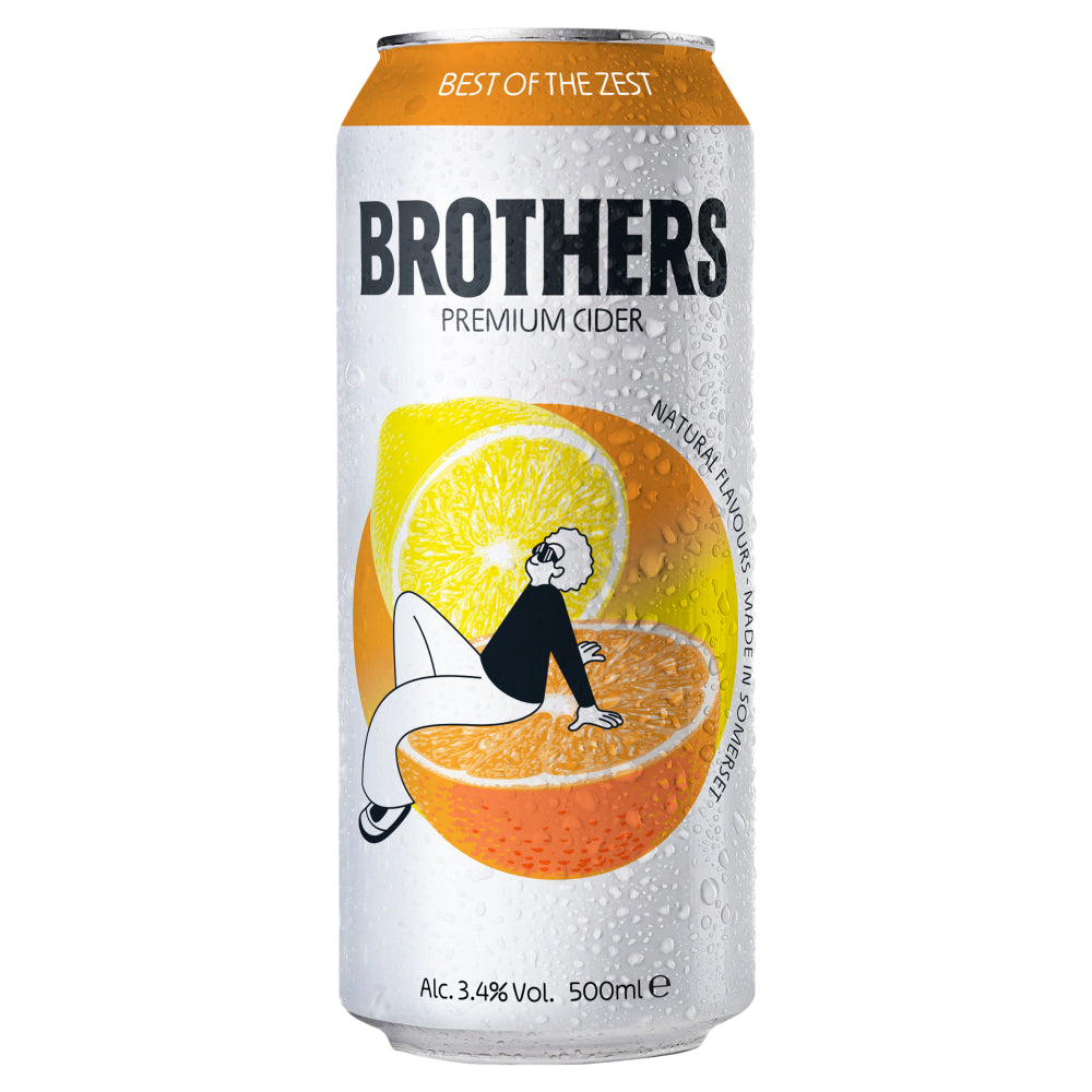 Brothers Best of The Zest Premium Cider 500ml Cans