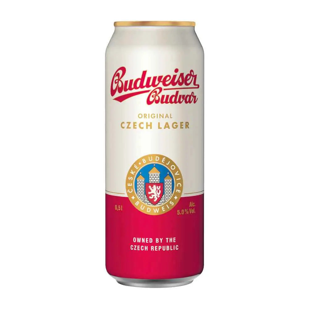 Budweiser Budvar Premium Lager 4x 500ml Cans