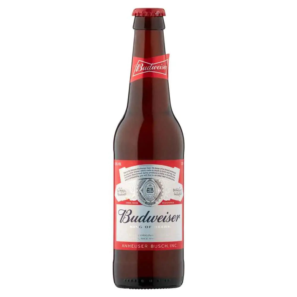 Budweiser Lager Beer Bottles 4x300ml