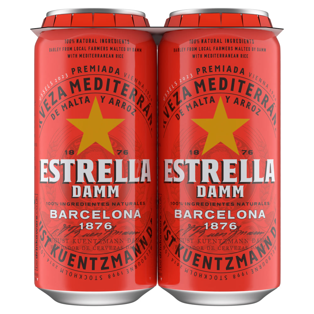 Estrella Damm Premium Lager 4x 440ml