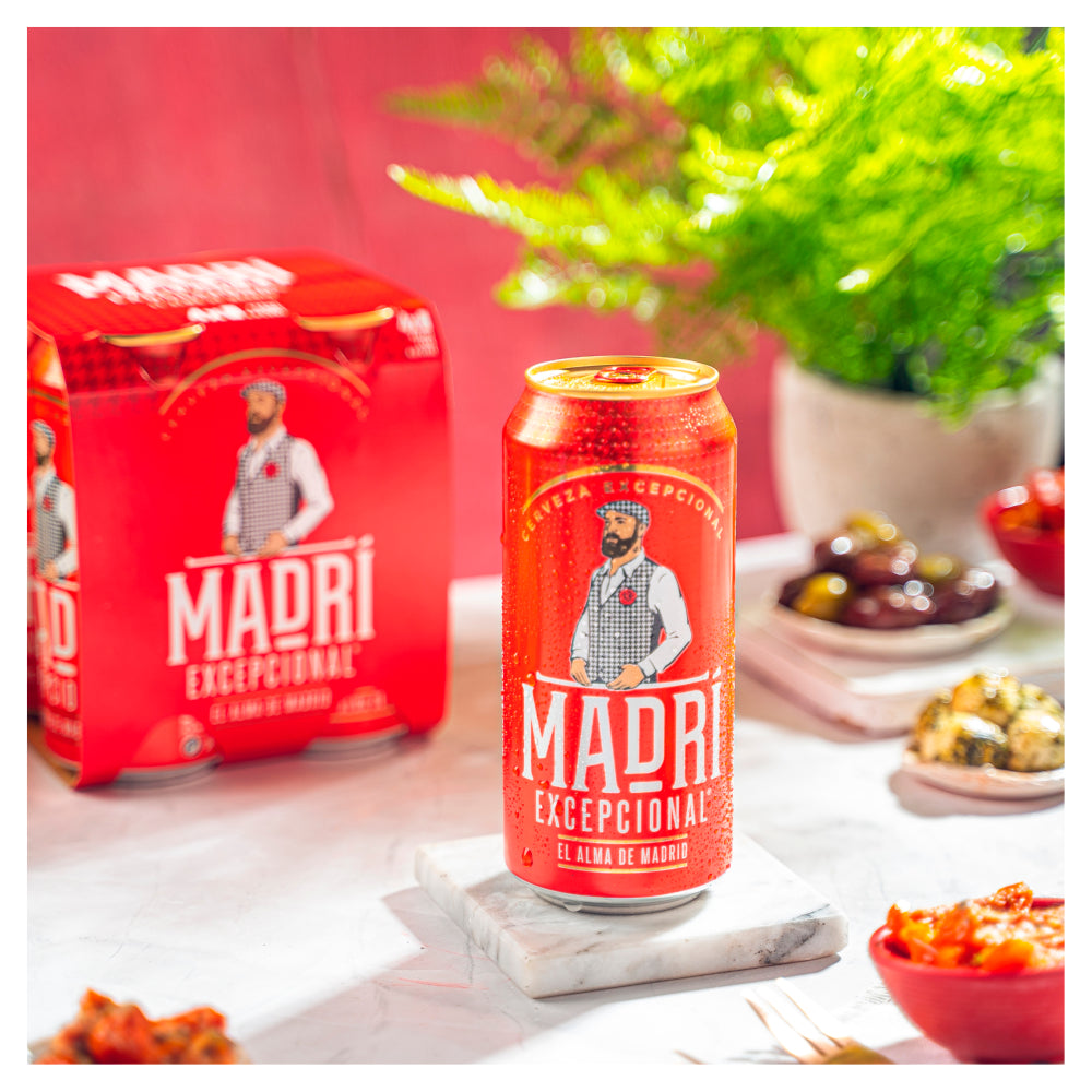 Madri Excepcional Lager 4x 440ml Cans